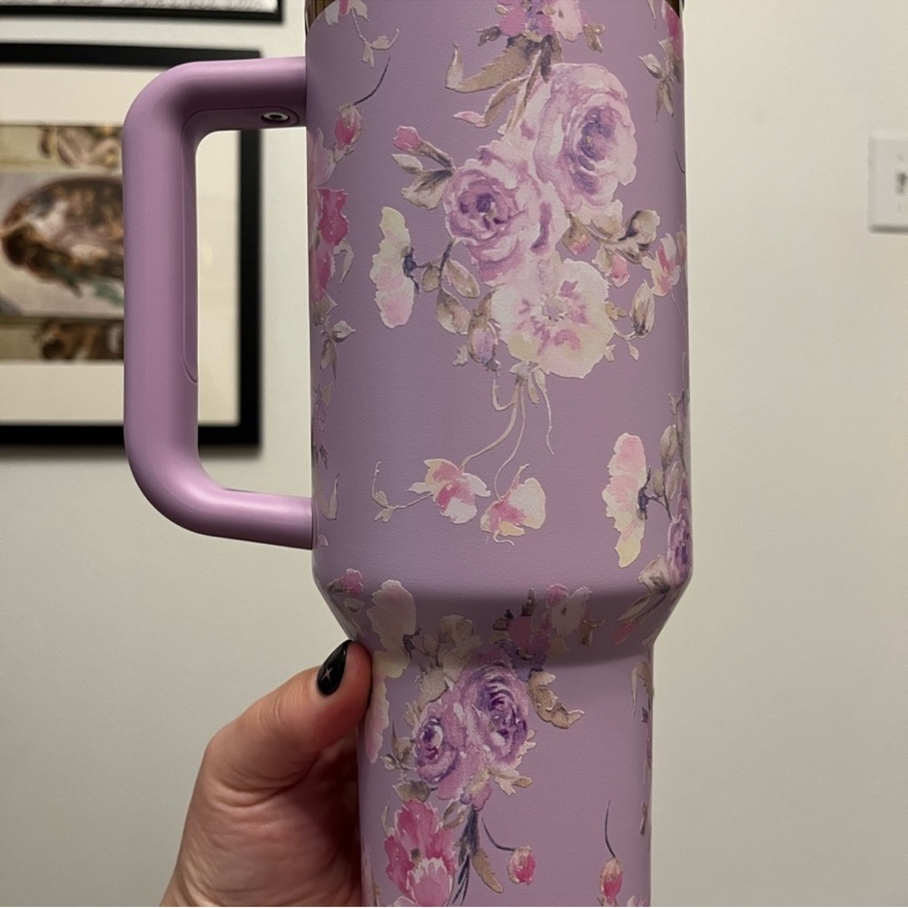 Stanley Pink Floral Tumbler with Straw - Picture 7 of 12